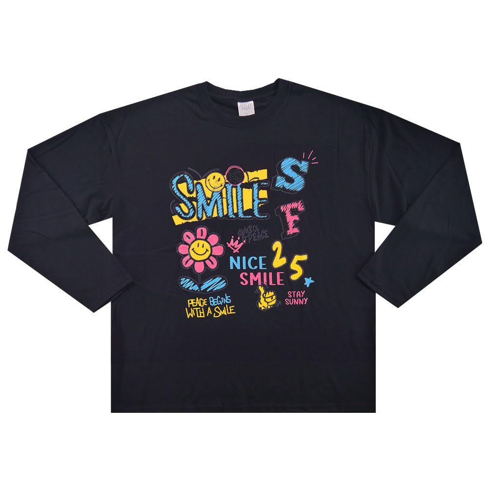 Amazon | [スマイリーフェイス] スマイル ニコちゃん 長袖 T